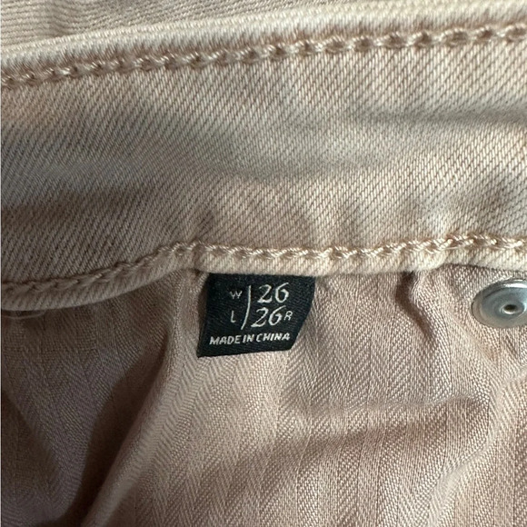 Abercrombie & Fitch Stretch Khaki Jeans with Fringe Detailed Legs - Picture 9 of 9